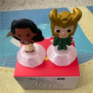 Disney 100 Pocahontas and Loki Figures - Black, Gold, Green